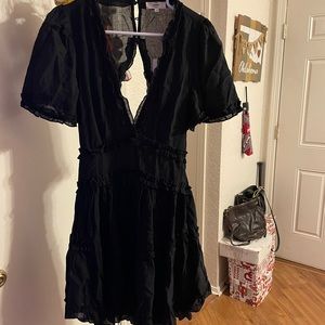 Women’s Boho Keyhole Back Little Black Dress